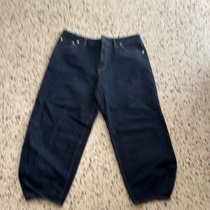 Tibi Blue Barrel Jean